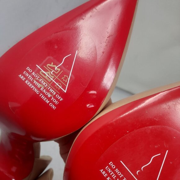 Christian Louboutin Nude Iriza Leather Half-d'Orsay Pump - Picture 12 of 15